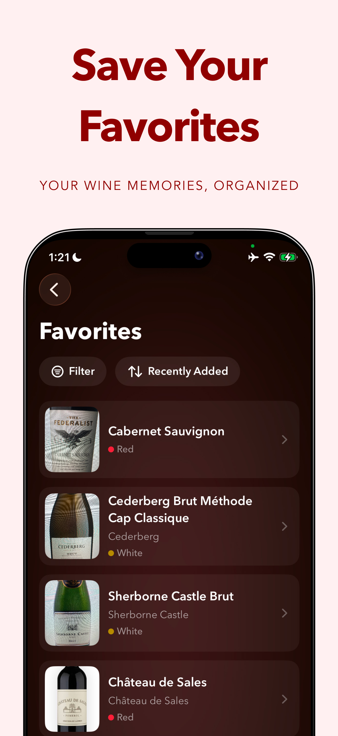Save your favorites